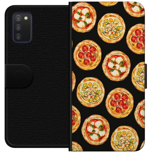 Wallet case for Samsung Galaxy A03s with Pizza design