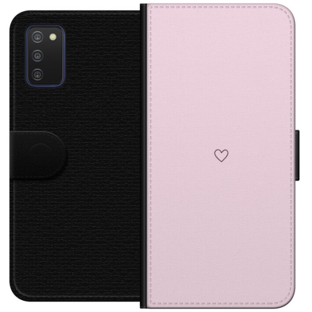 Wallet case for Samsung Galaxy A03s with Heart design