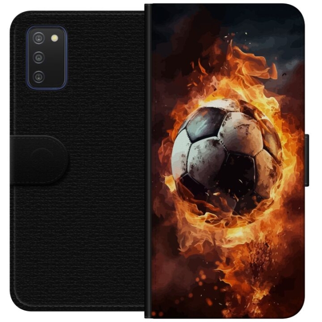 Wallet case for Samsung Galaxy A03s with Football design