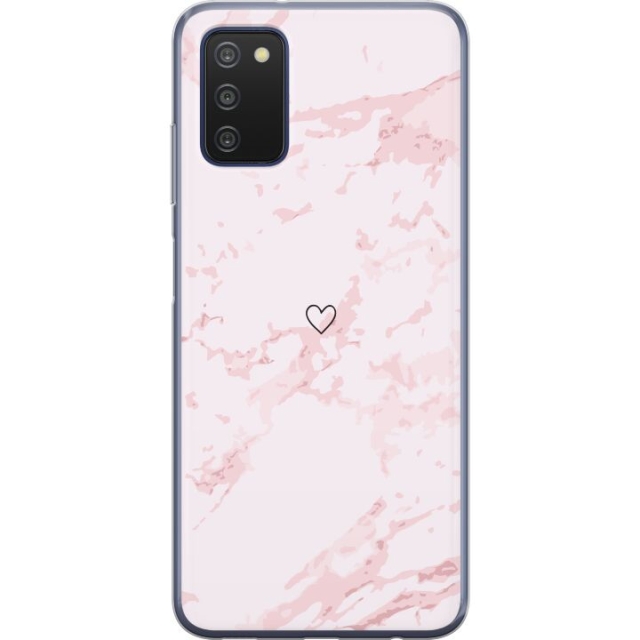 Mobile case for Samsung Galaxy A03s with Pink Heart design