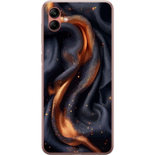 Mobile case for Samsung Galaxy A04 with Fiery silk design