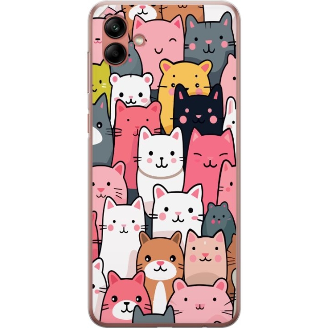 Mobile case for Samsung Galaxy A04 with Cat pattern design