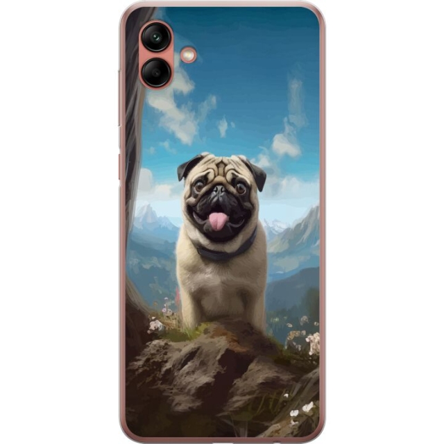 Mobile case for Samsung Galaxy A04 with Happy Dog design