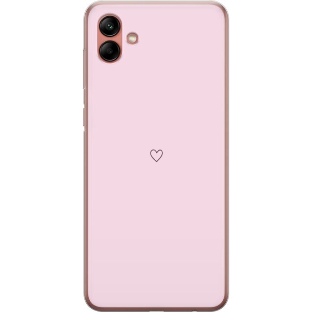 Mobile case for Samsung Galaxy A04 with Heart design