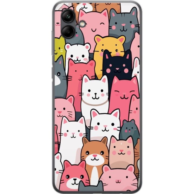 Mobile case for Samsung Galaxy A05 with Cat pattern design