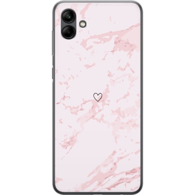 Mobile case for Samsung Galaxy A05 with Pink Heart design