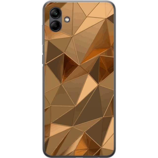 Mobile case for Samsung Galaxy A05 with 3D Gold design