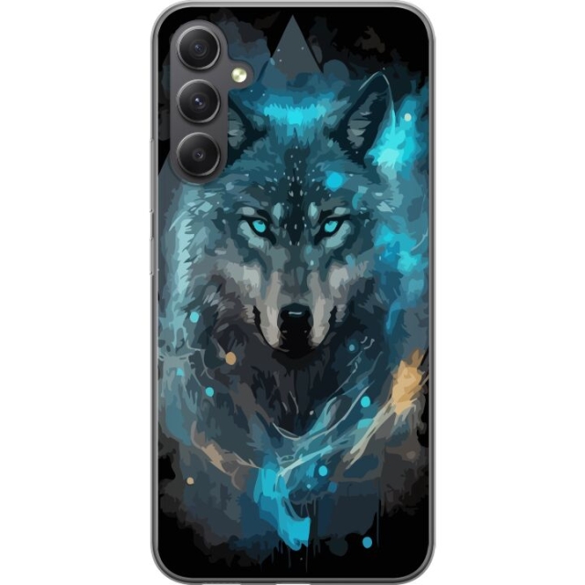 Mobile case for Samsung Galaxy A05s with Wolf design