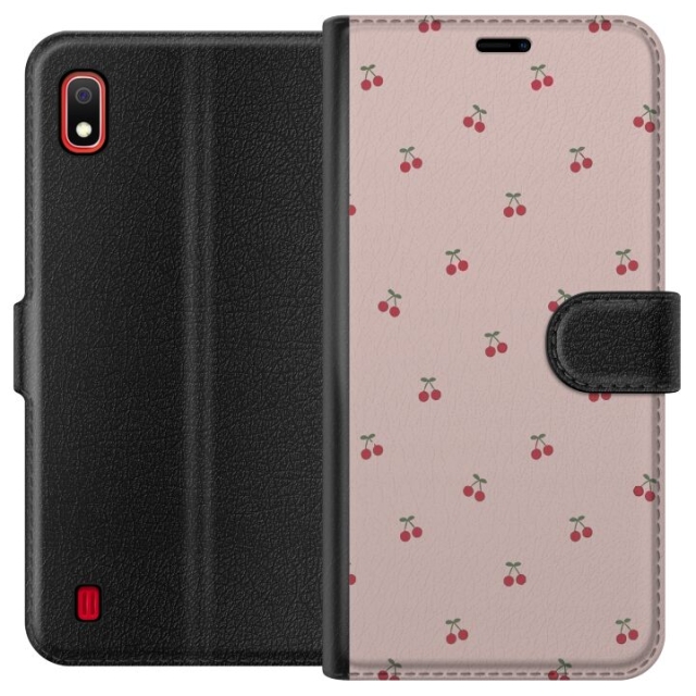 Wallet case for Samsung Galaxy A10 with Cherry design