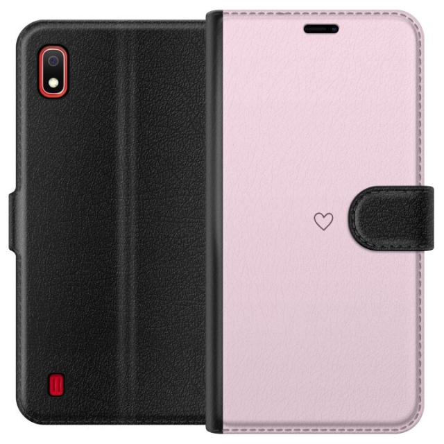 Wallet case for Samsung Galaxy A10 with Heart design