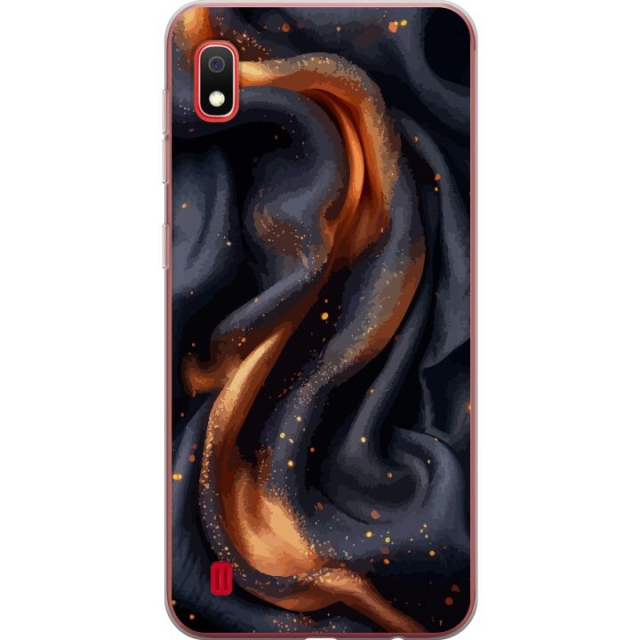 Mobile case for Samsung Galaxy A10 with Fiery silk design