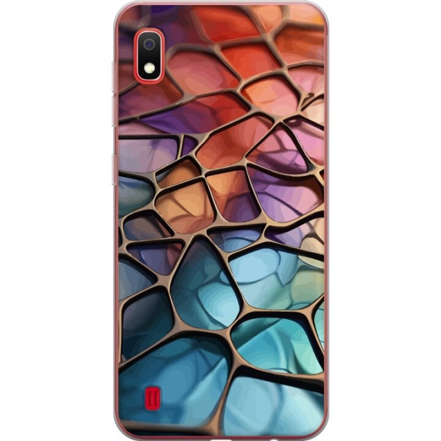 Mobile case for Samsung Galaxy A10 with Metallic pattern design