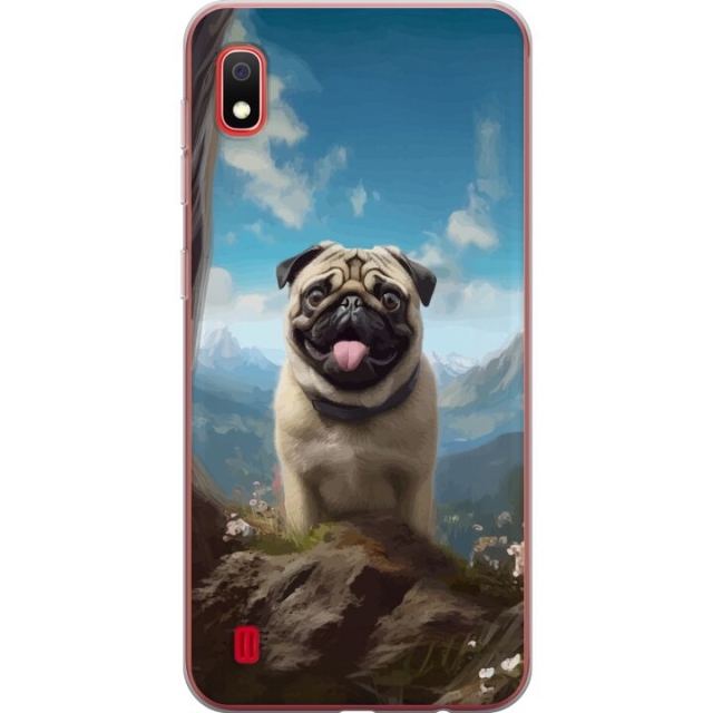 Mobile case for Samsung Galaxy A10 with Happy Dog design