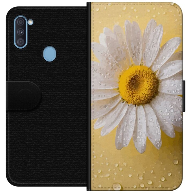 Wallet case for Samsung Galaxy A11 with Porslinsblomma design