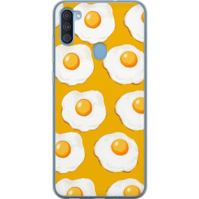 Mobile case for Samsung Galaxy A11 with Fried egg design