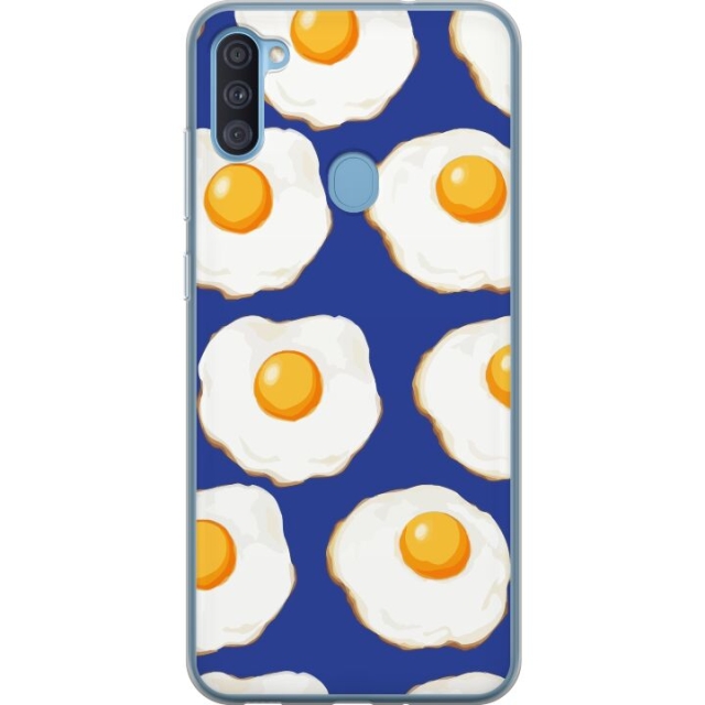 Mobile case for Samsung Galaxy A11 with Fried eggs design