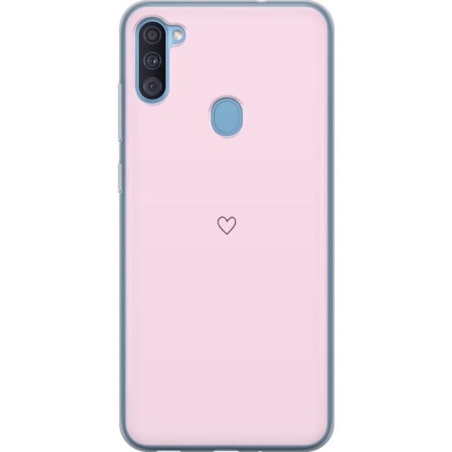 Mobile case for Samsung Galaxy A11 with Heart design