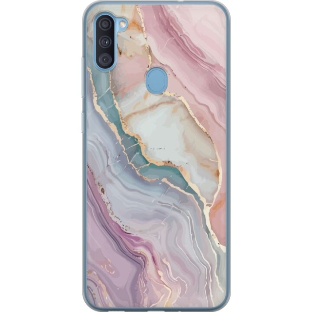 Mobile case for Samsung Galaxy A11 with Marble design