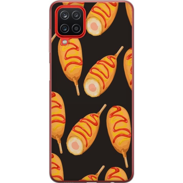 Mobile case for Samsung Galaxy A12 with Chicken drumstick design