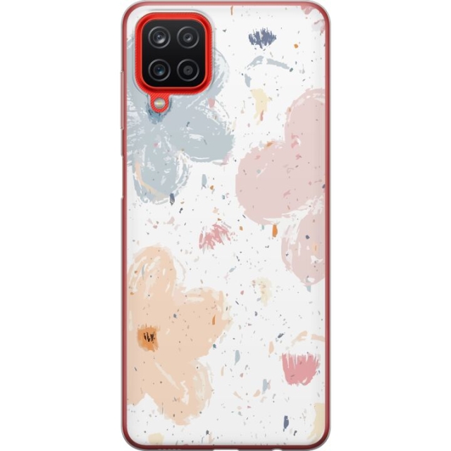Mobile case for Samsung Galaxy A12 with Flowers design