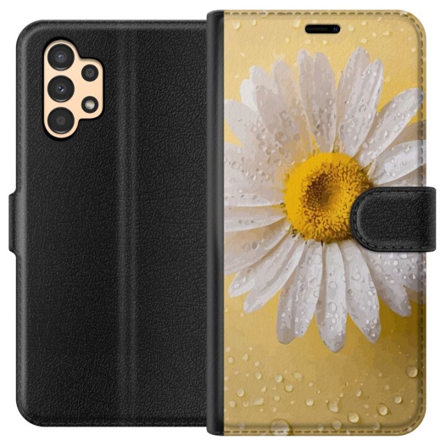 Wallet case for Samsung Galaxy A13 with Porslinsblomma design