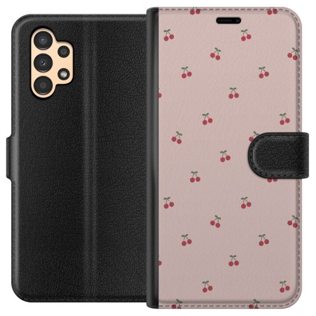 Wallet case for Samsung Galaxy A13 with Cherry design