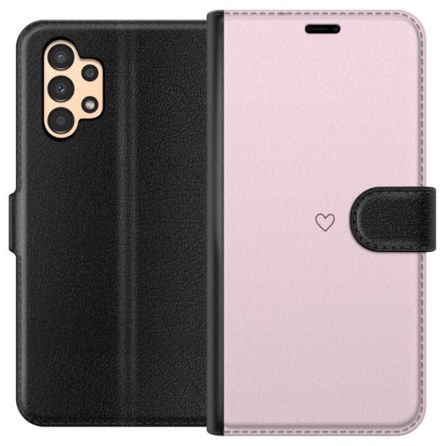 Wallet case for Samsung Galaxy A13 with Heart design