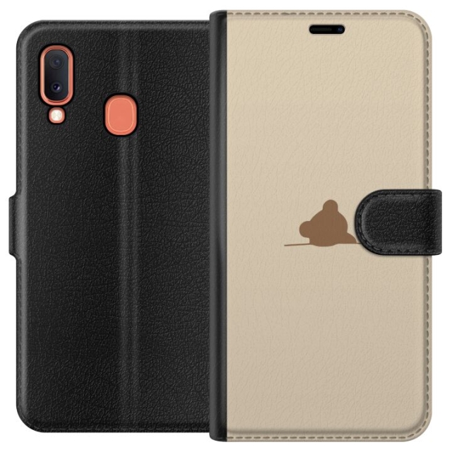 Wallet case for Samsung Galaxy A20e with Nalle design