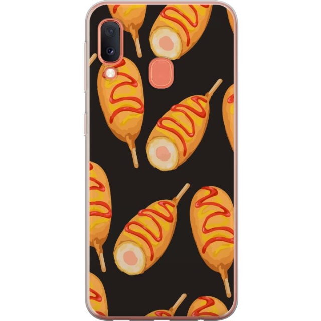 Mobile case for Samsung Galaxy A20e with Chicken drumstick design