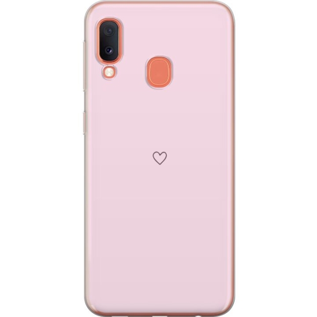 Mobile case for Samsung Galaxy A20e with Heart design