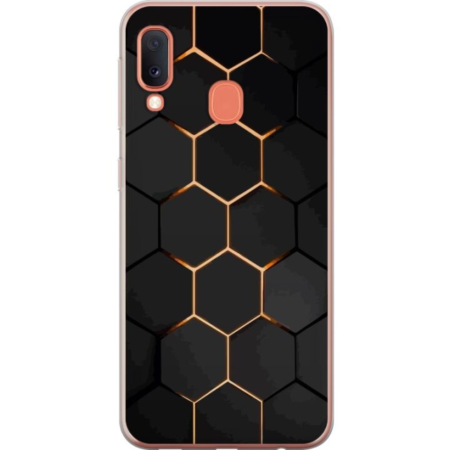 Mobile case for Samsung Galaxy A20e with Luxurious Pattern design