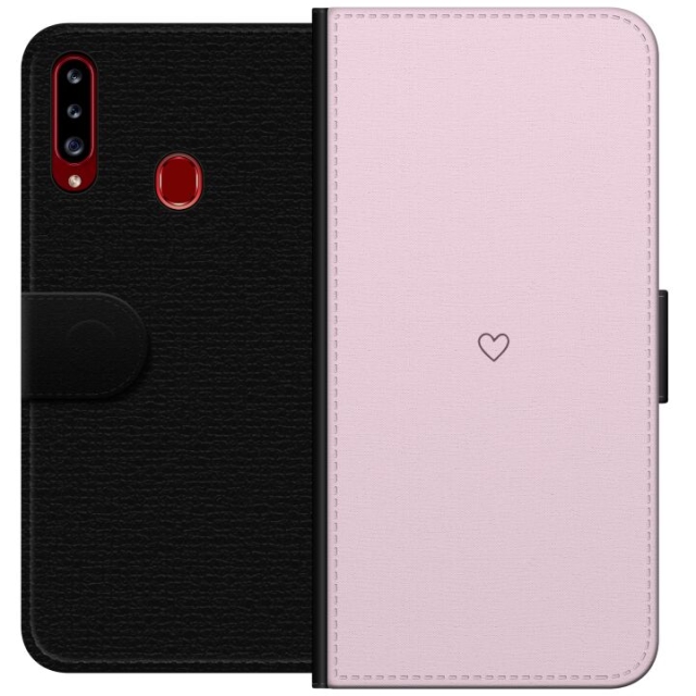 Wallet case for Samsung Galaxy A20s with Heart design