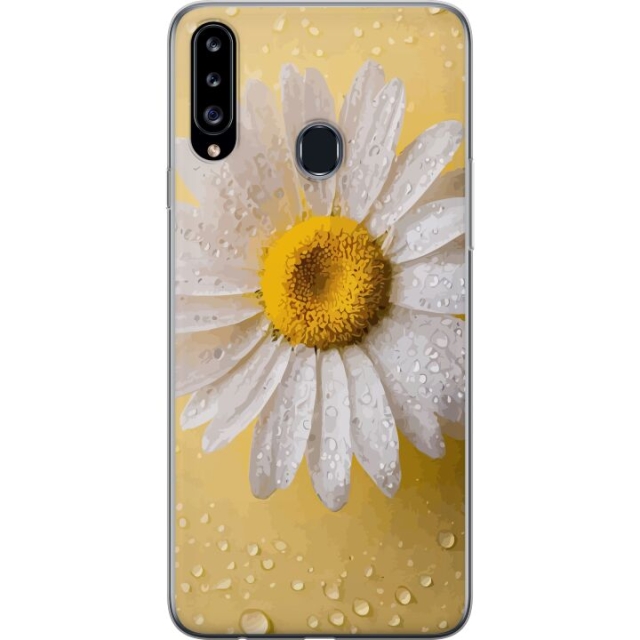 Mobile case for Samsung Galaxy A20s with Porslinsblomma design