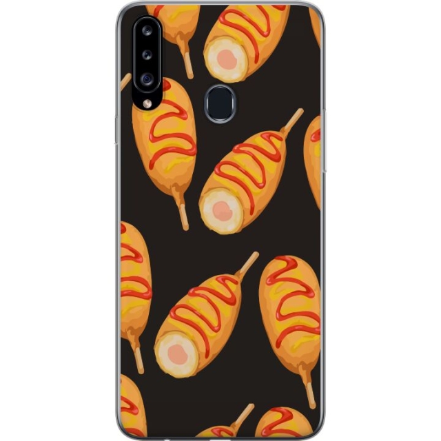 Mobile case for Samsung Galaxy A20s with Chicken drumstick design