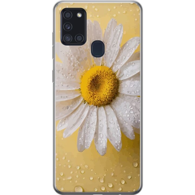 Mobile case for Samsung Galaxy A21s with Porslinsblomma design