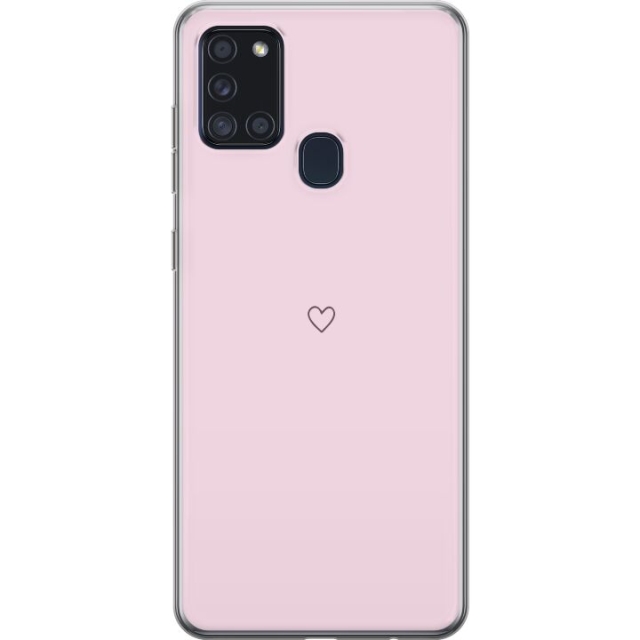 Mobile case for Samsung Galaxy A21s with Heart design