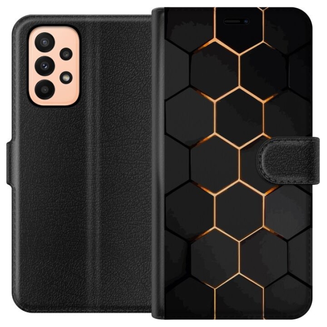 Wallet case for Samsung Galaxy A23 with Luxurious Pattern design