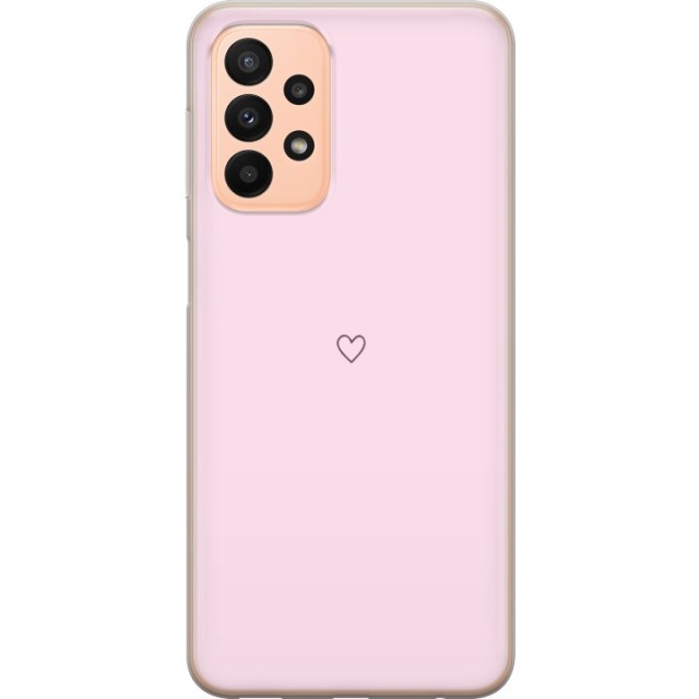 Mobile case for Samsung Galaxy A23 with Heart design