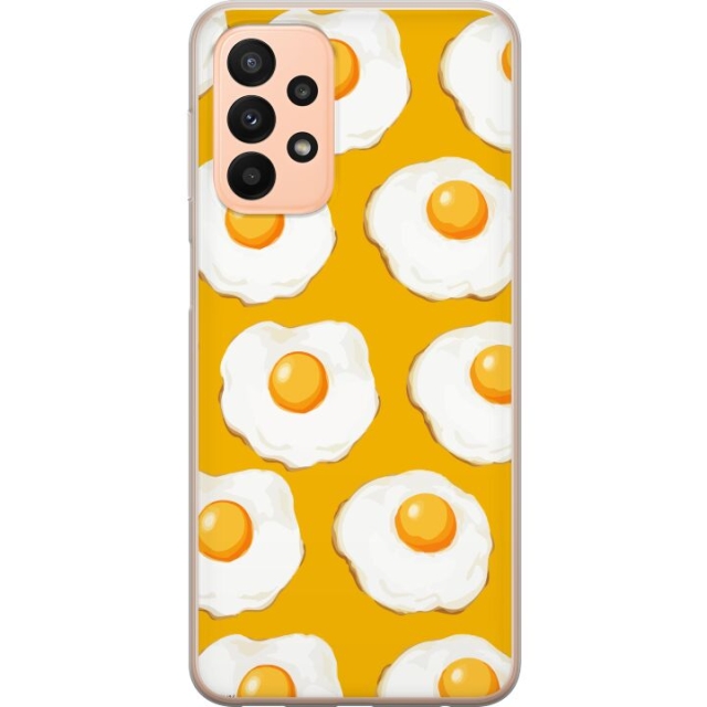 Mobile case for Samsung Galaxy A23 5G with Fried egg design
