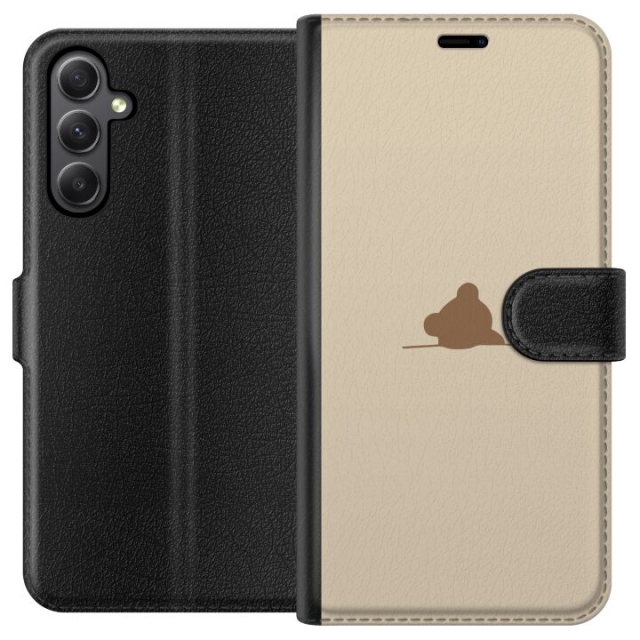 Wallet case for Samsung Galaxy A24 4G with Nalle design