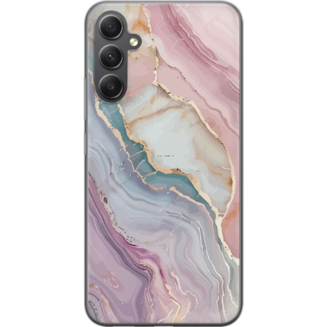 Mobile case for Samsung Galaxy A24 4G with Marble design