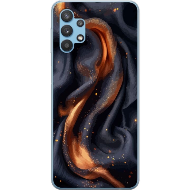 Mobile case for Samsung Galaxy A32 5G with Fiery silk design