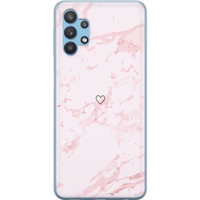 Mobile case for Samsung Galaxy A32 5G with Pink Heart design