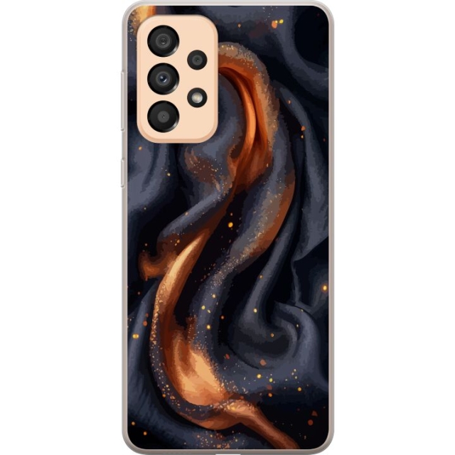 Mobile case for Samsung Galaxy A33 5G with Fiery silk design
