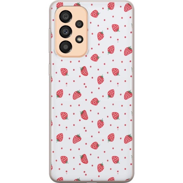 Mobile case for Samsung Galaxy A33 5G with Strawberries design