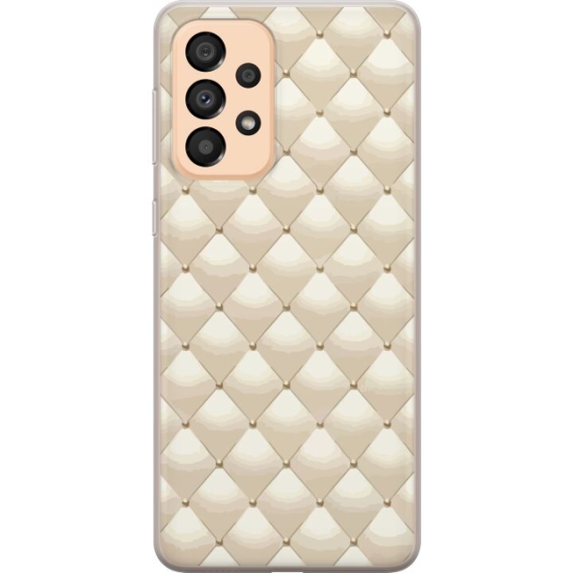 Mobile case for Samsung Galaxy A33 5G with Gold shine design