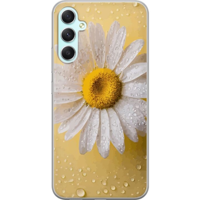 Mobile case for Samsung Galaxy A34 with Porslinsblomma design