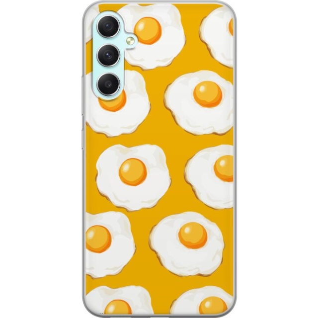 Mobile case for Samsung Galaxy A34 with Fried egg design
