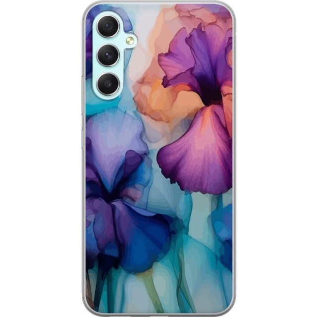 Mobile case for Samsung Galaxy A34 with Magical flowers design