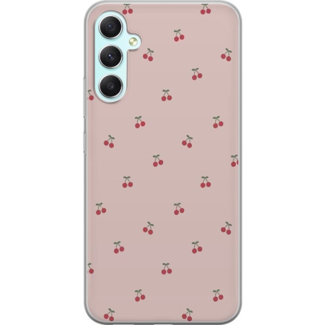 Mobile case for Samsung Galaxy A34 with Cherry design